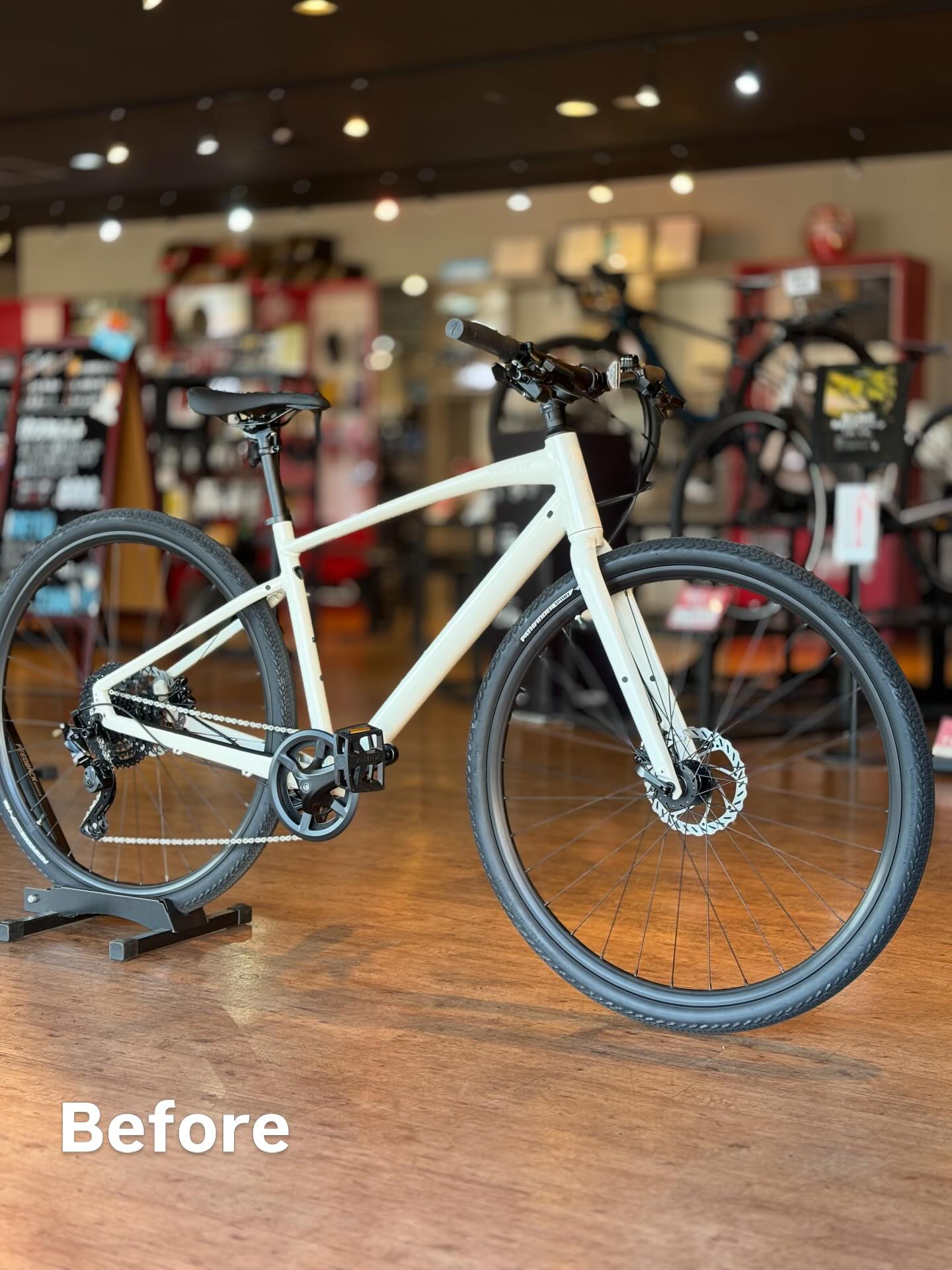 スポーツバイクを通学仕様に🌸